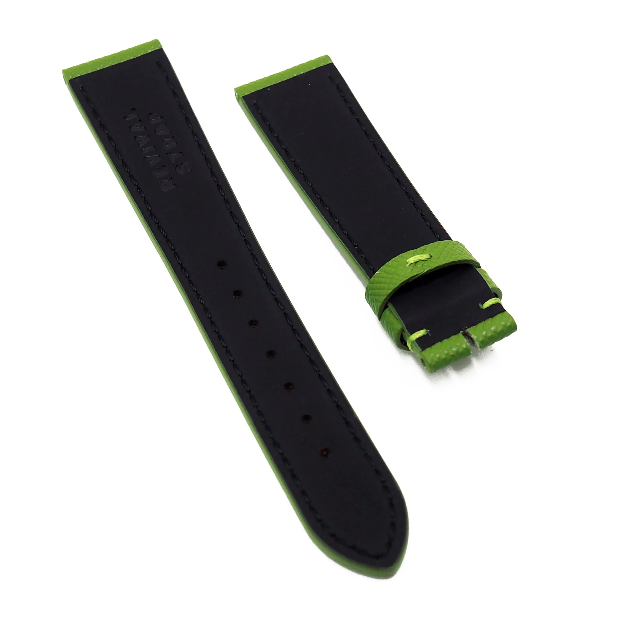 20mm Grass Green Saffiano Leather Watch Strap