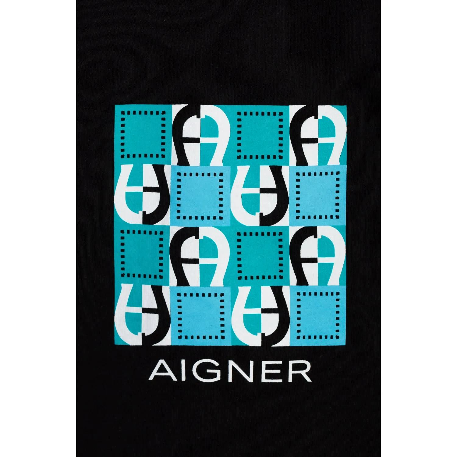 Aigner Kids Boy's Black T-shirt