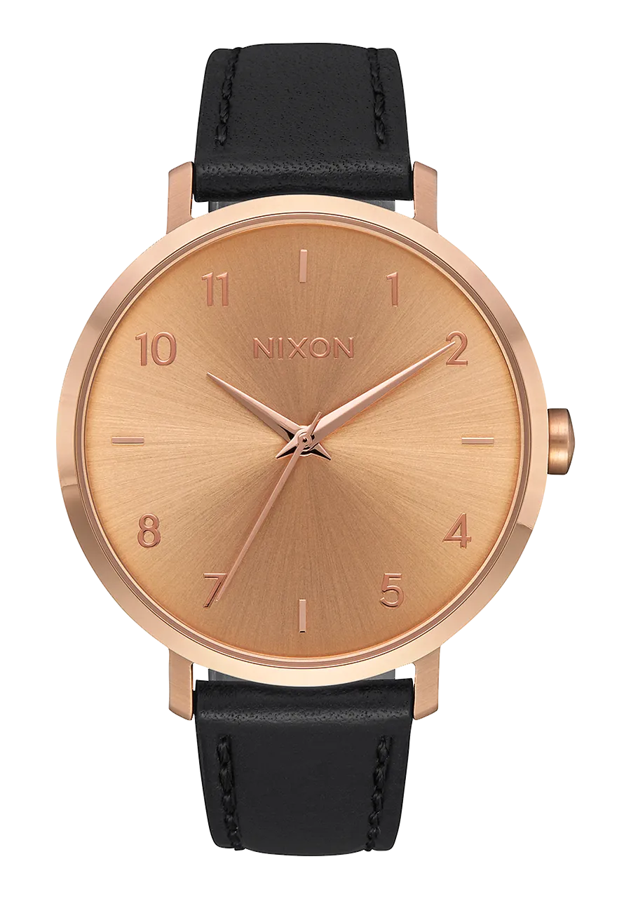 Arrow Leather - Rose Gold / Black