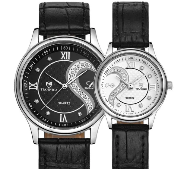 Belt Watch Couple Pair