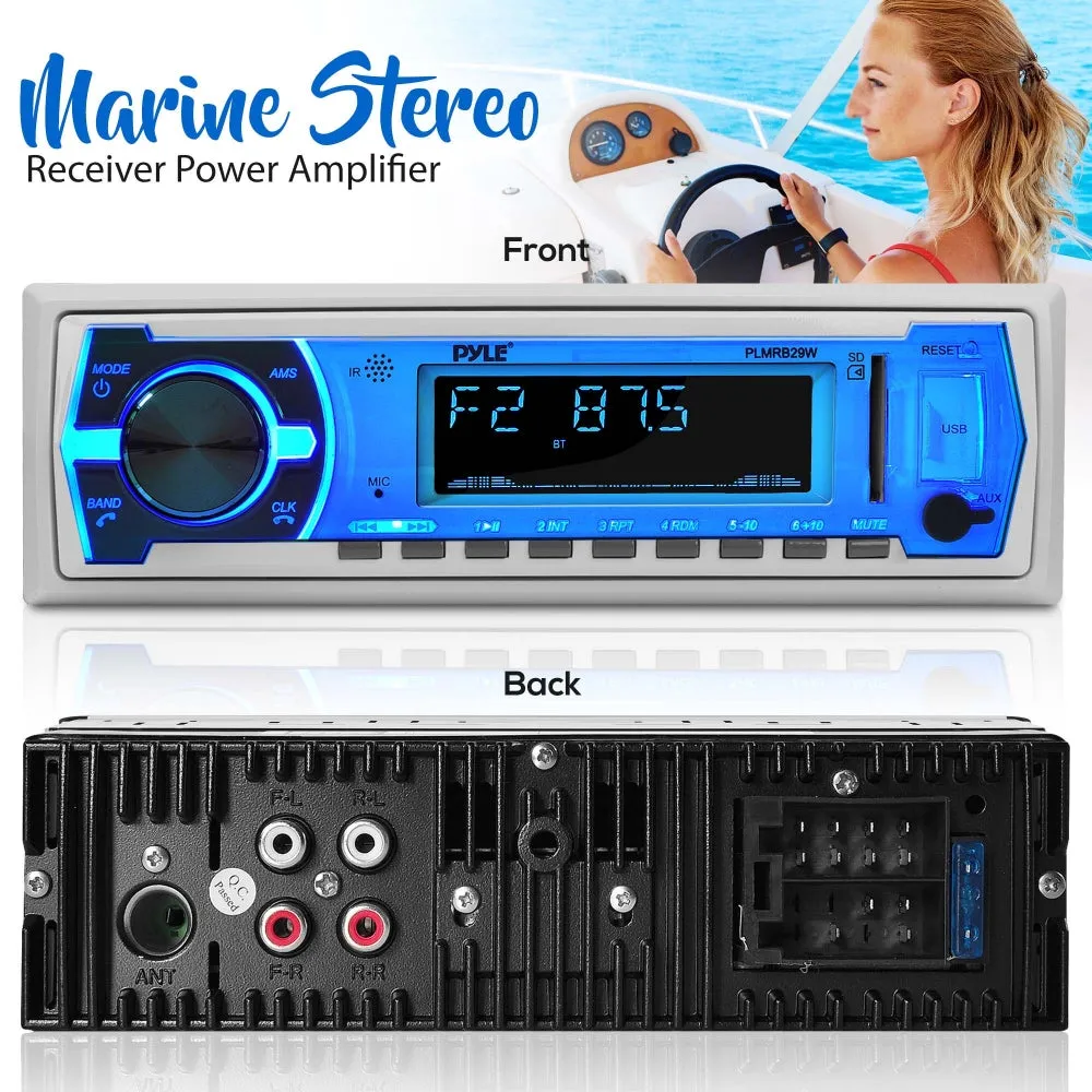 Bluetooth In-Dash Stereo Radio Headunit Receiver, Wireless Music Streaming, Hands-Free Call Answering, Mp3 Playback, Usb/Sd Card Readers, Aux (3.5Mm) Input, Remote Control, Single Din