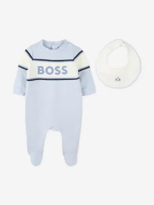 BOSS Baby Boys Babygrow Gift Set in Blue