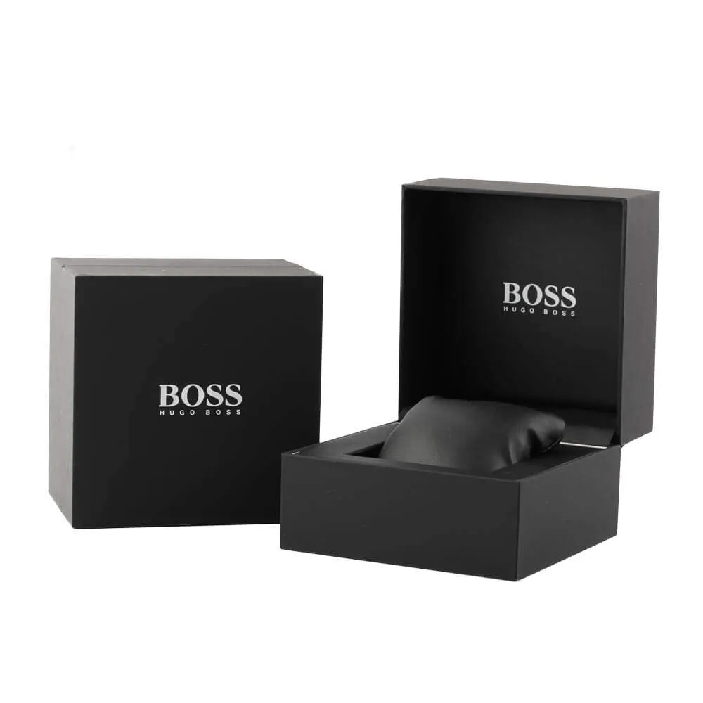 BOSS Men's Quartz Watch with Stainless Steel Strap, Silver, 22 (Model: 1513818)