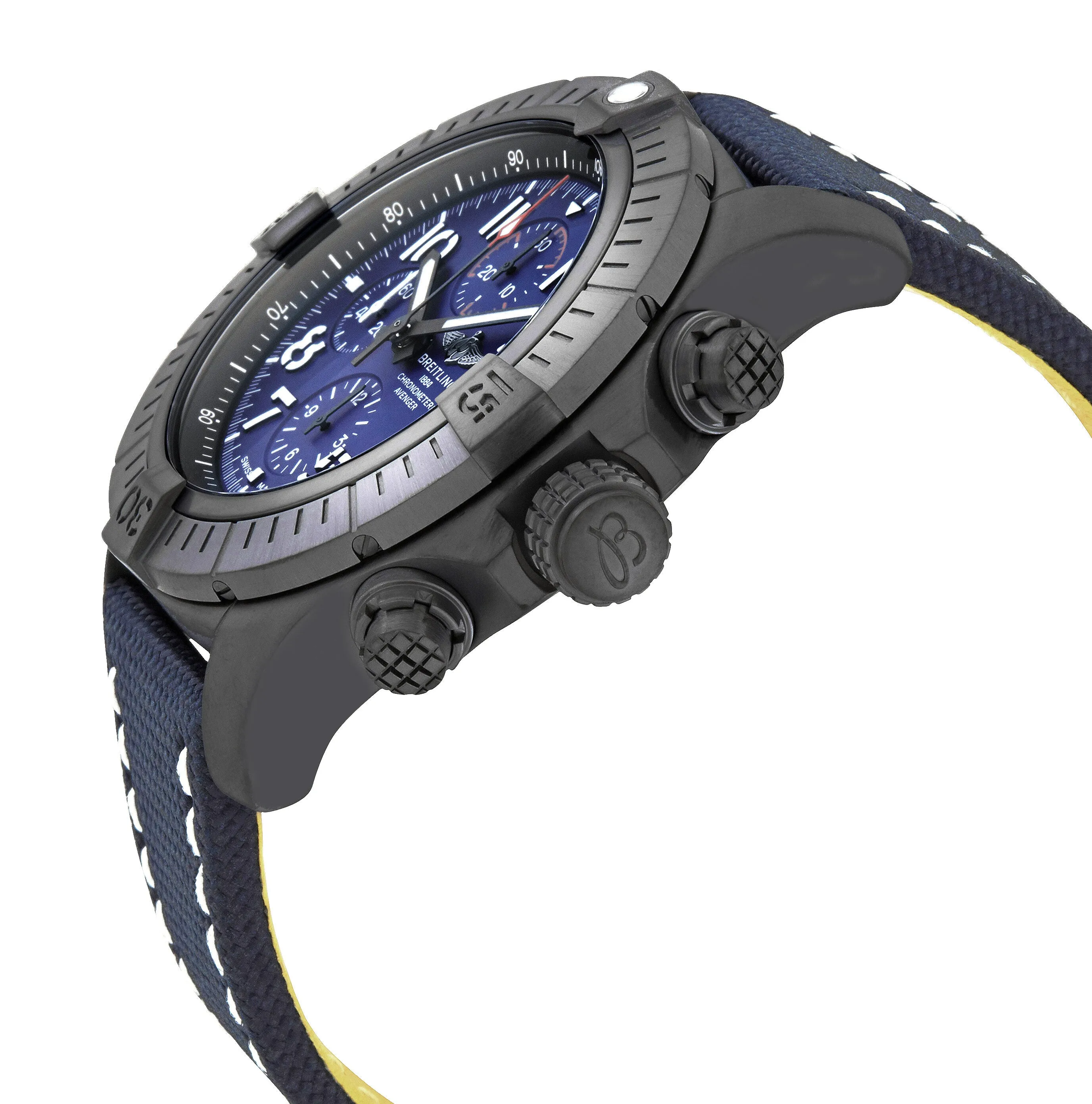 Breitling Super Avenger Chronograph 48 Night Mission Automatic Blue Dial Men's Watch V13375101C1X1