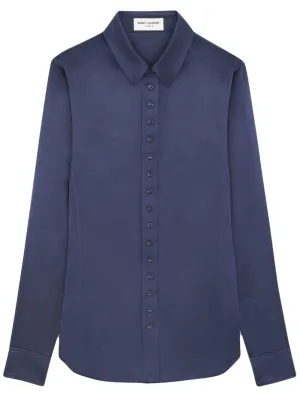 Buttoned-up silk shirt