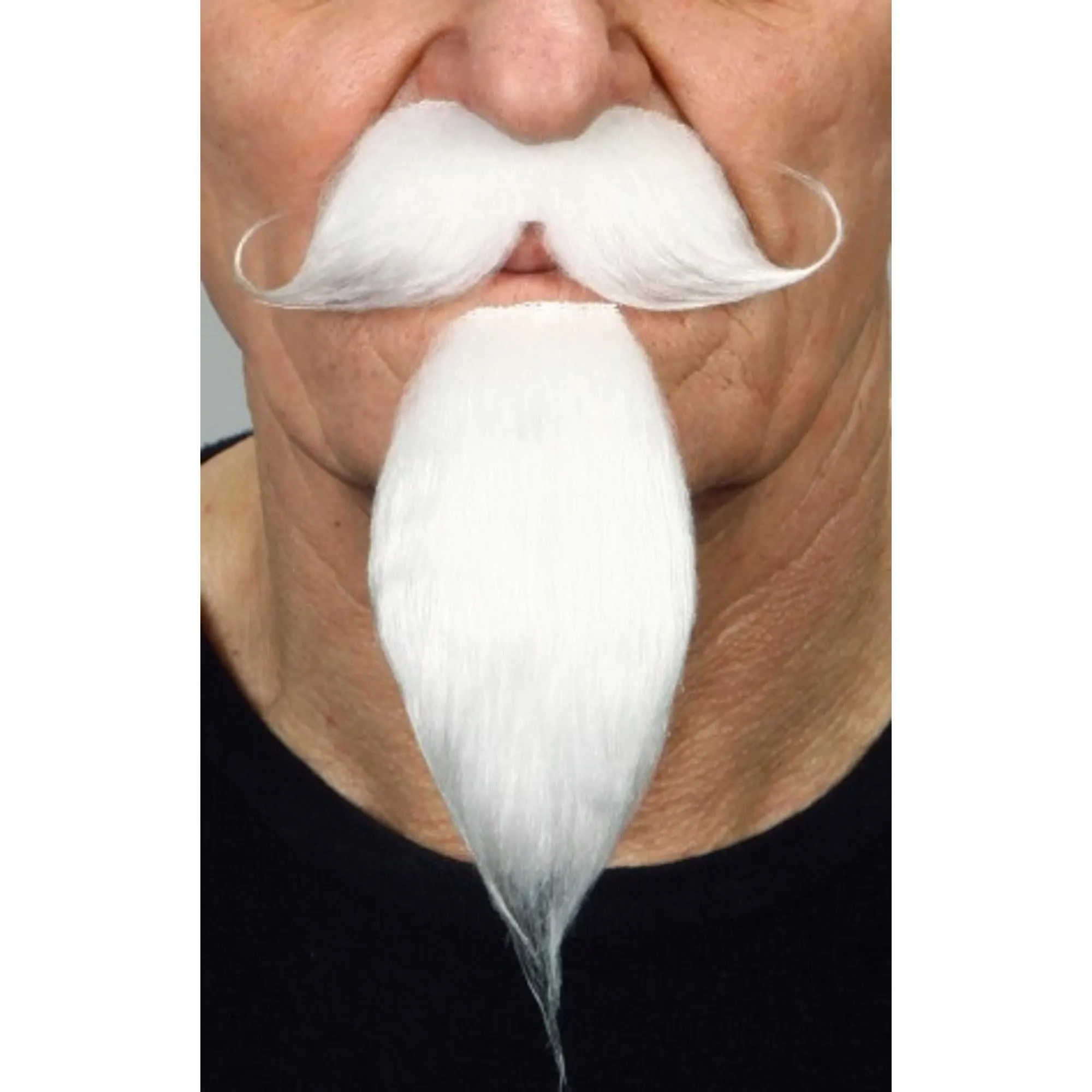 Captain Hook Moustache - Pure White Beard Set