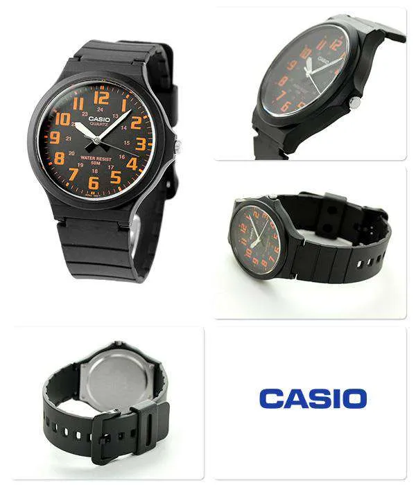 Casio Standard MW-240-4BVDF  Black Resin Strap Unisex Watch