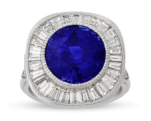 Ceylon Sapphire Ring, 7.10 Carats