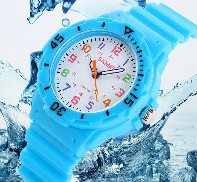 Children Watch Fashion Skmei 1043 Brand Watches Quartz Wristwatches Waterproof Jelly Kids Clock boys girls Students Wristwatch