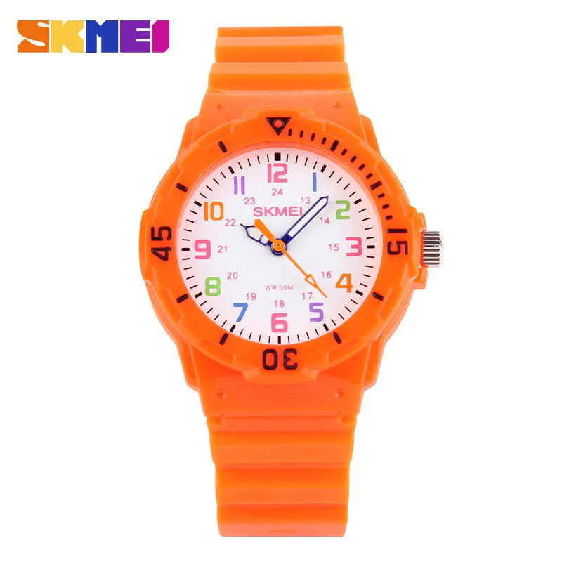 Children Watch Fashion Skmei 1043 Brand Watches Quartz Wristwatches Waterproof Jelly Kids Clock boys girls Students Wristwatch