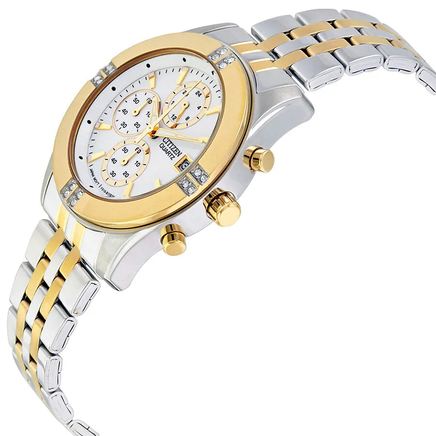 Citizen Chronograph Silver Dial Ladies Watch FA1044-51A