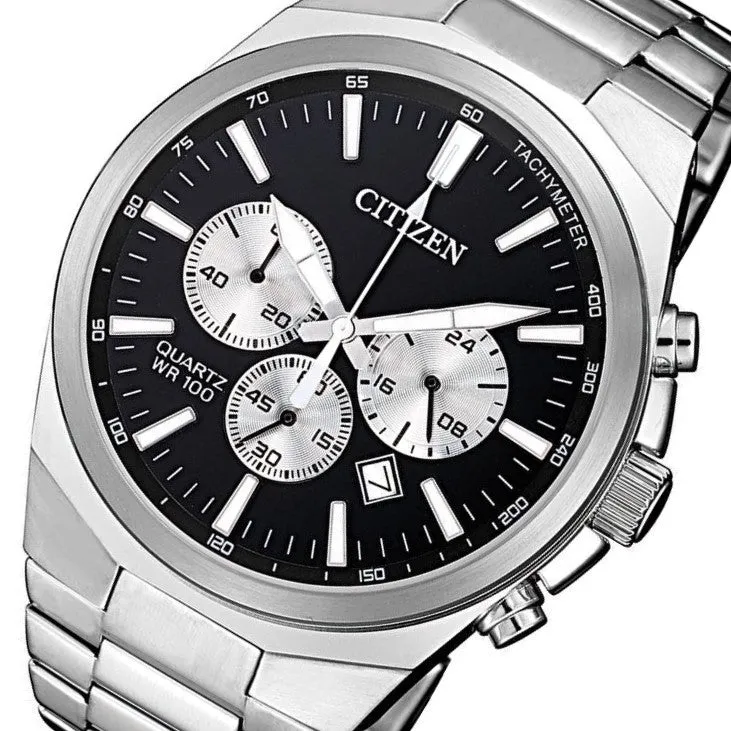 Citizen Gents Multi Function Stainless Steel Quartz Men's Watch - AN8170-59E