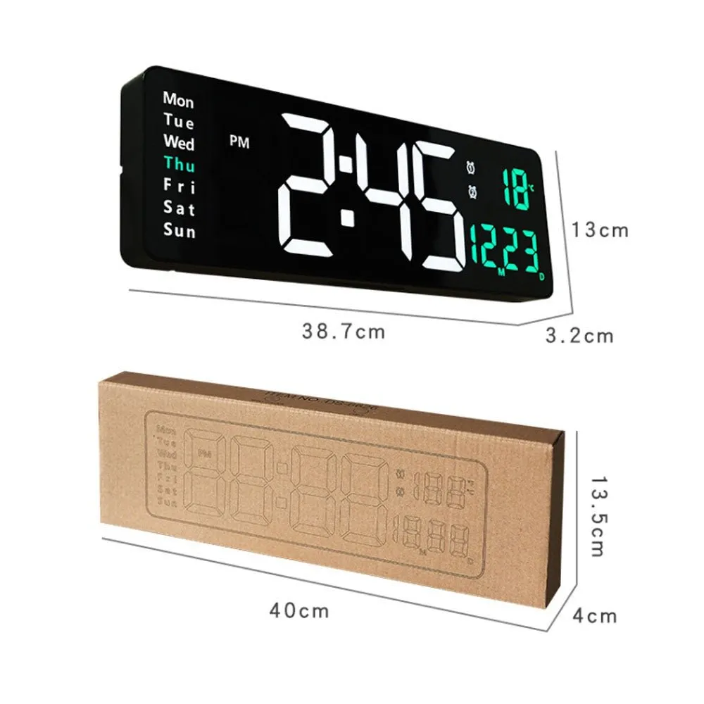 CRONY 6626 Electronic Clock Living Room Wall-Mounted Large Screen Display LED Digital Clock