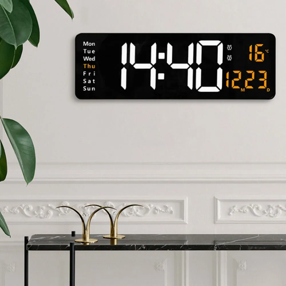 CRONY 6626 Electronic Clock Living Room Wall-Mounted Large Screen Display LED Digital Clock