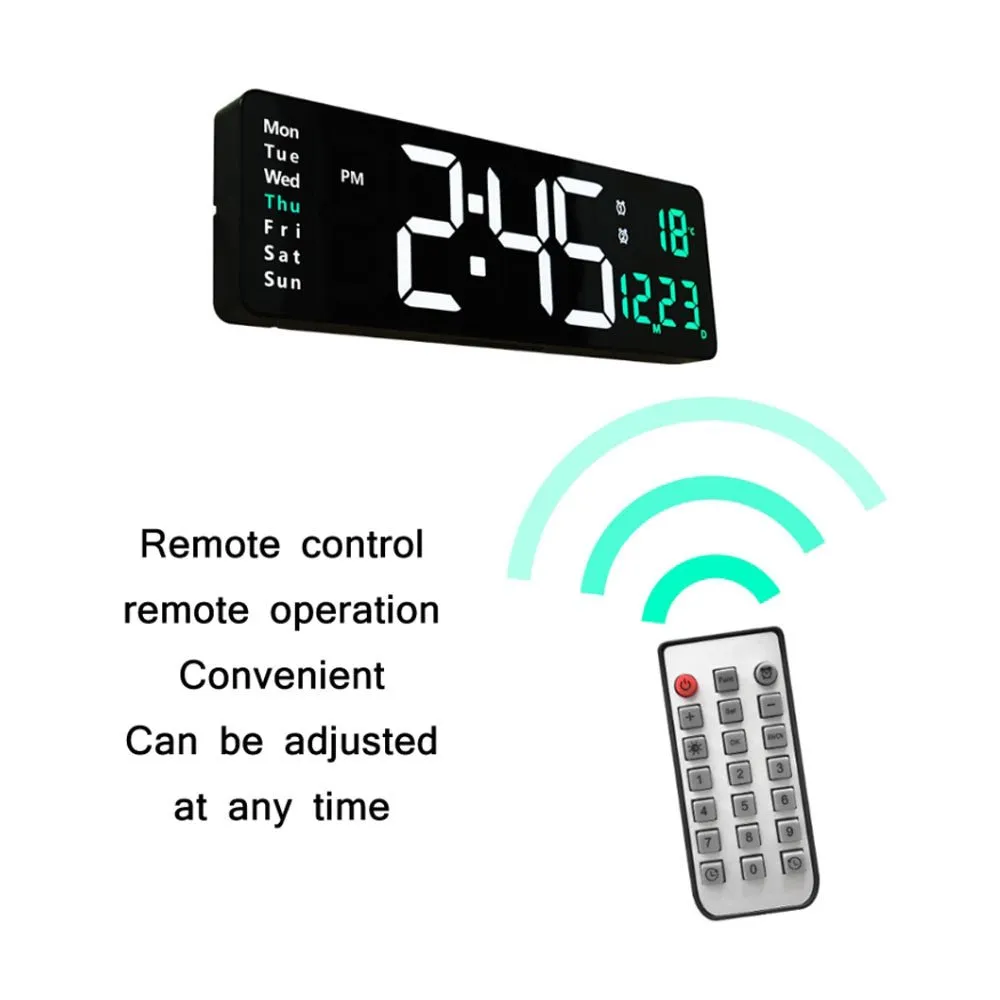 CRONY 6626 Electronic Clock Living Room Wall-Mounted Large Screen Display LED Digital Clock