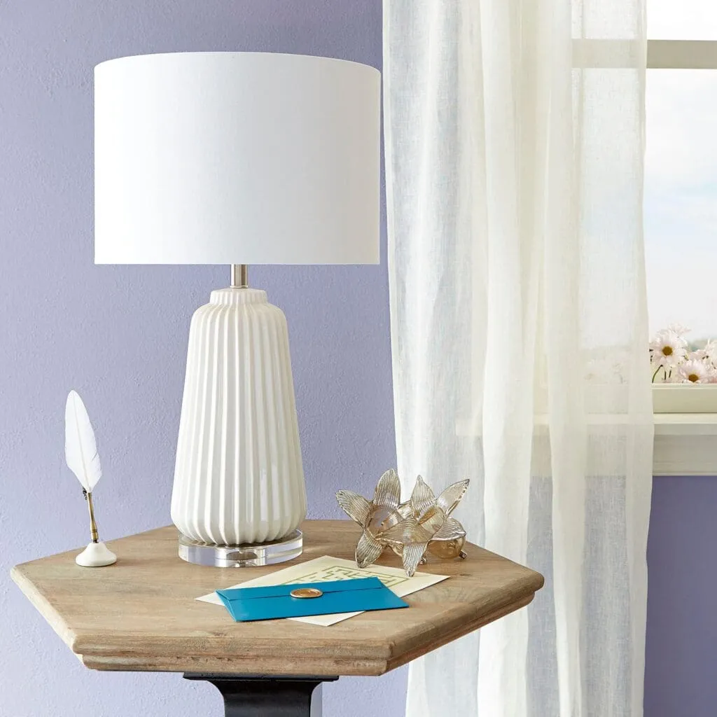 Cyan Design 07743 Delphine Table Lamp - White