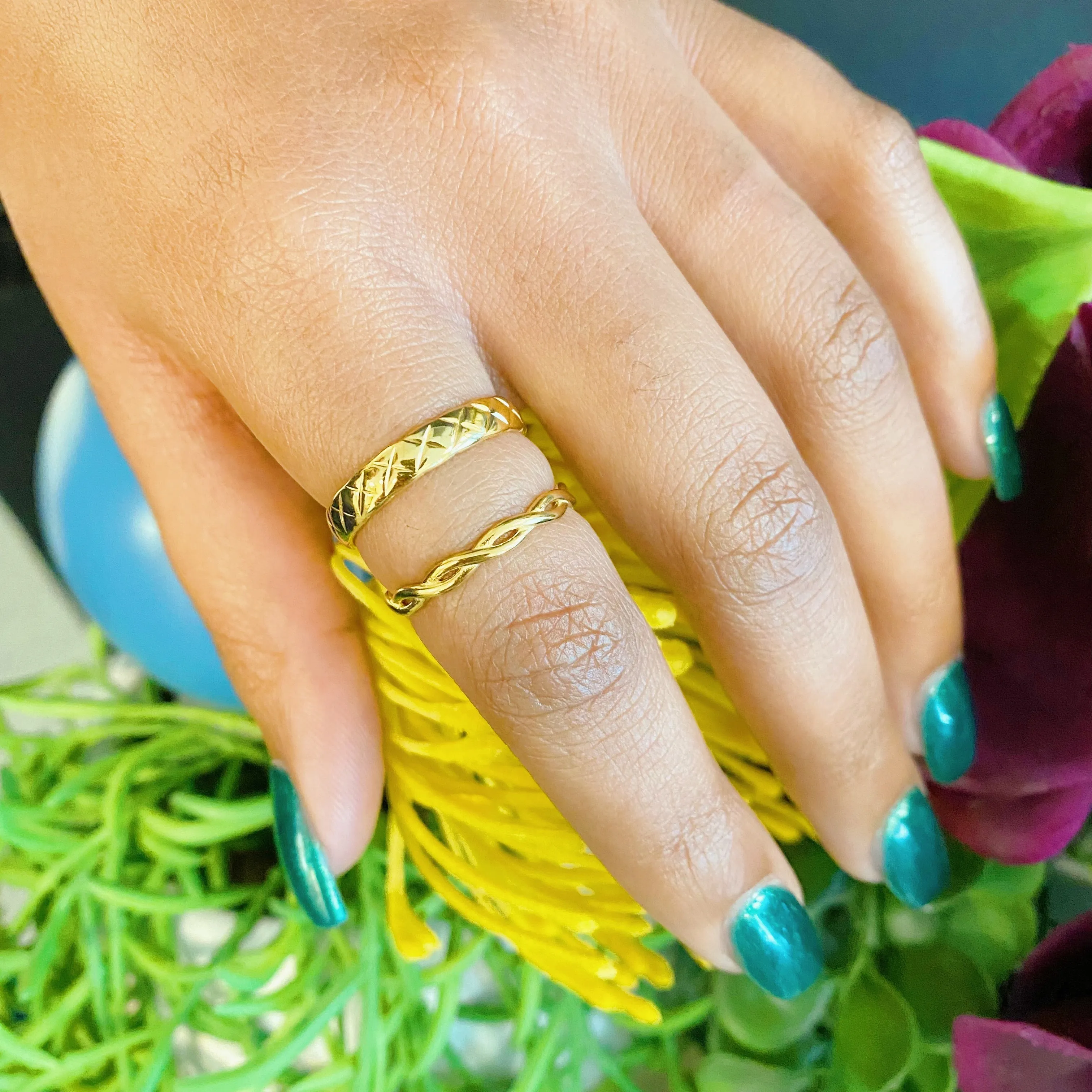 Dainty Twisted Rope Ring by Ellisonyoung.com