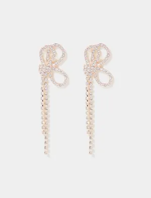 Dakota Dainty Bow Drop Earrings