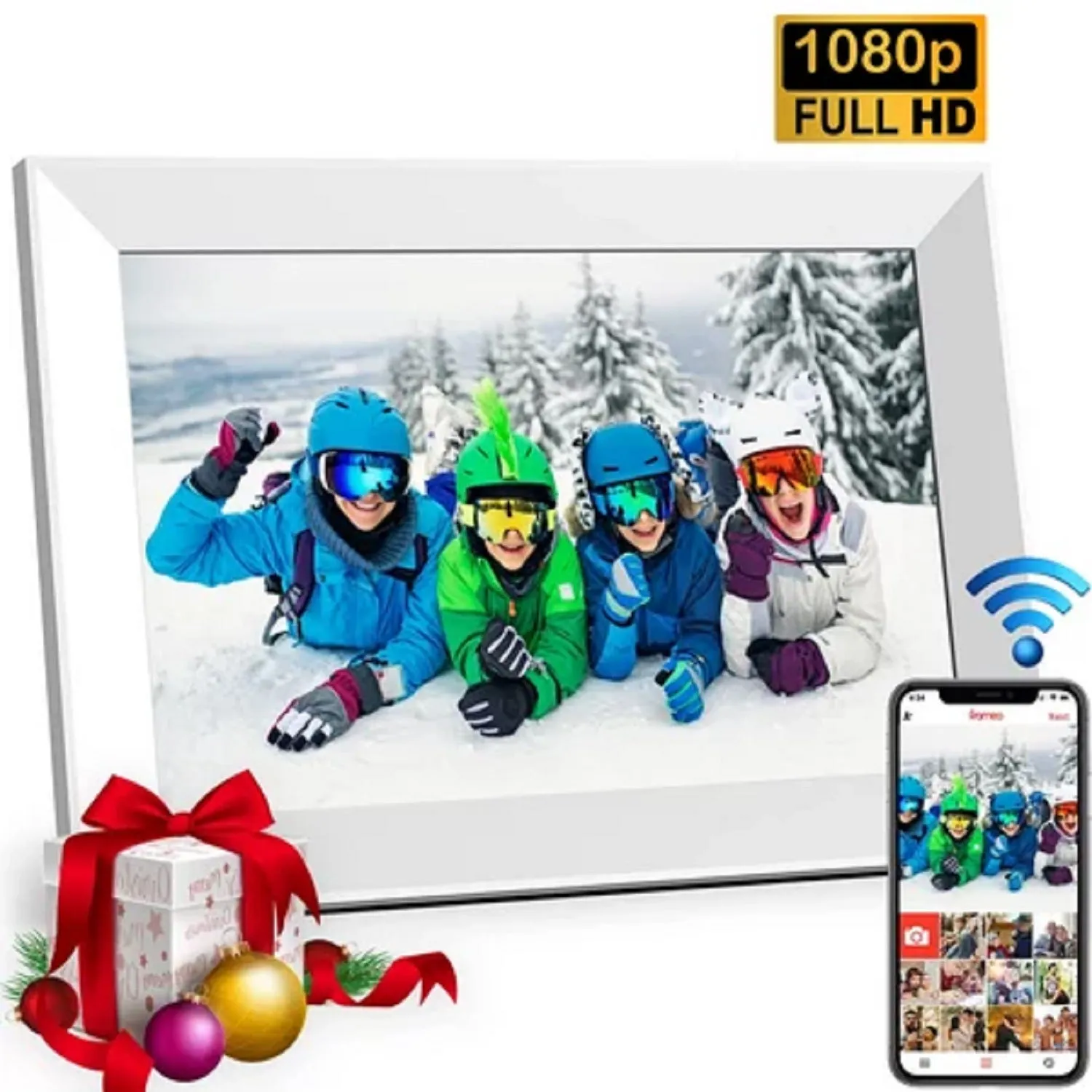 Doosl 10.1 Inch Smart WiFi Digital Photo Frame - Easy to Use