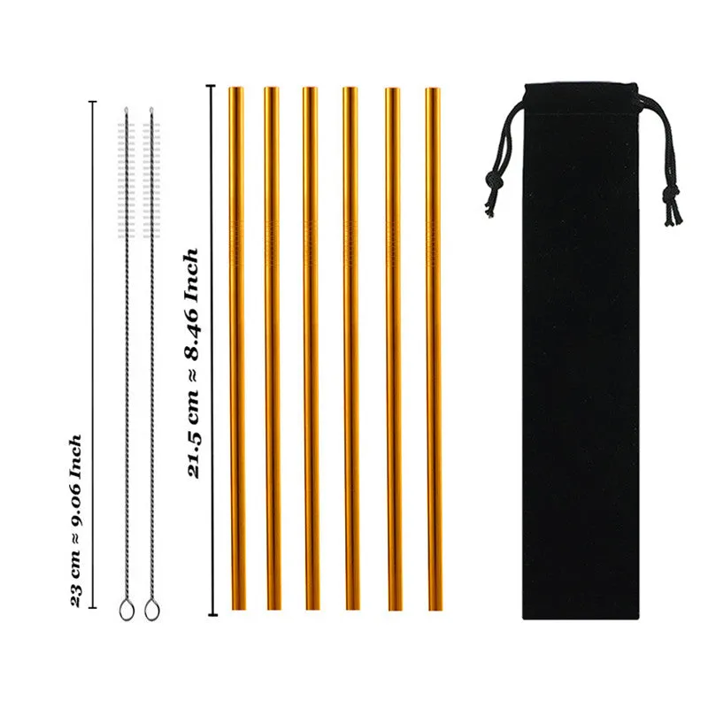 Drinking stainless steel straws