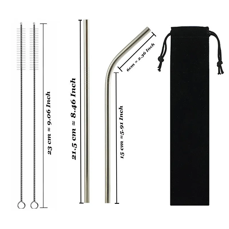 Drinking stainless steel straws