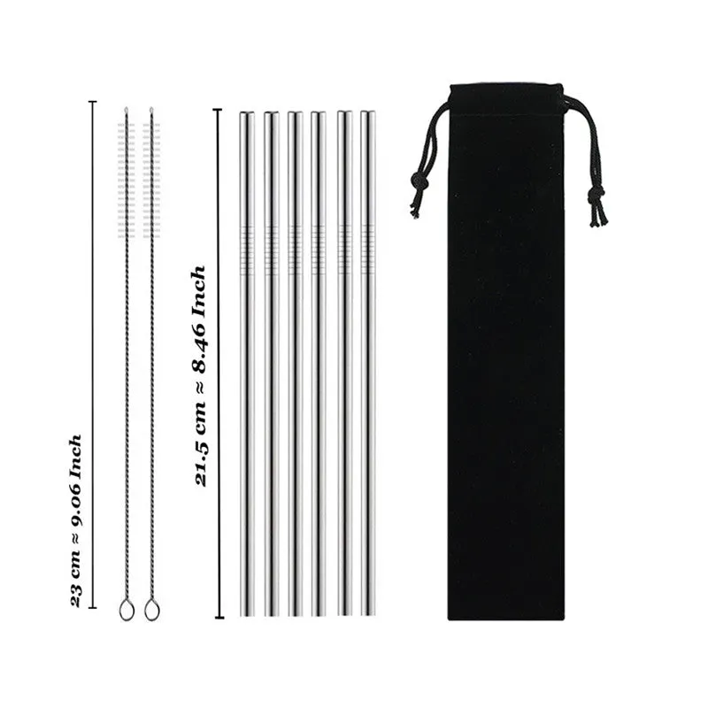 Drinking stainless steel straws