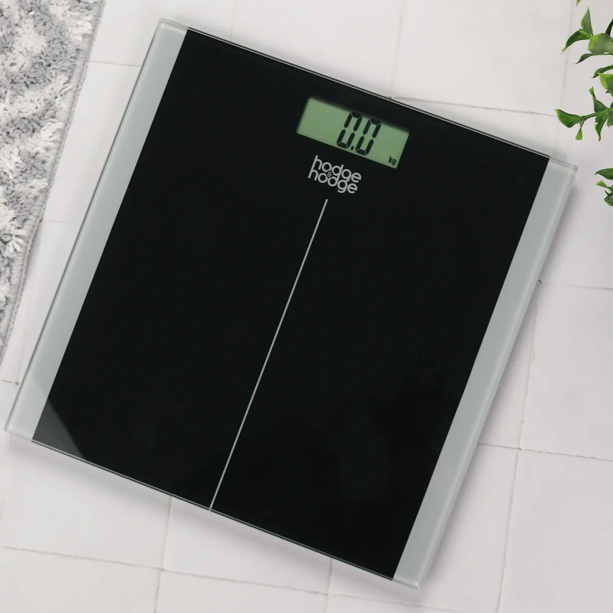 Electronic Bathroom Scale Digital Weight Display Glass Platform