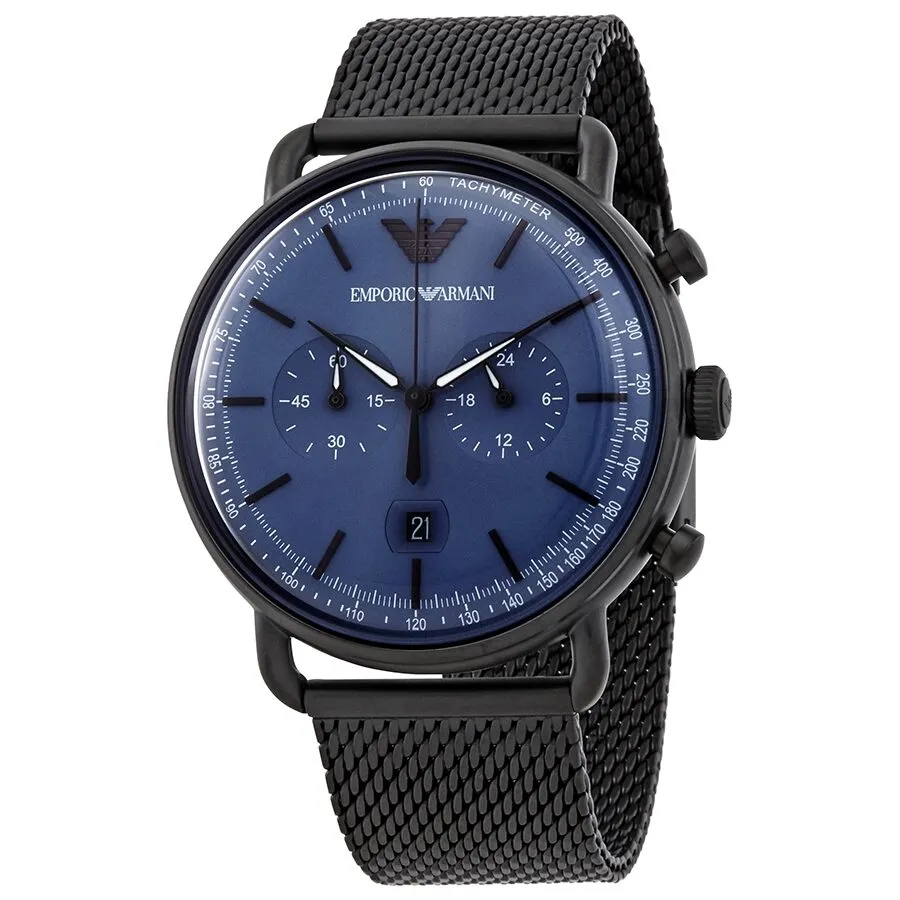 Emporio Armani Chronograph Quartz Blue Dial Men's Watch AR11201