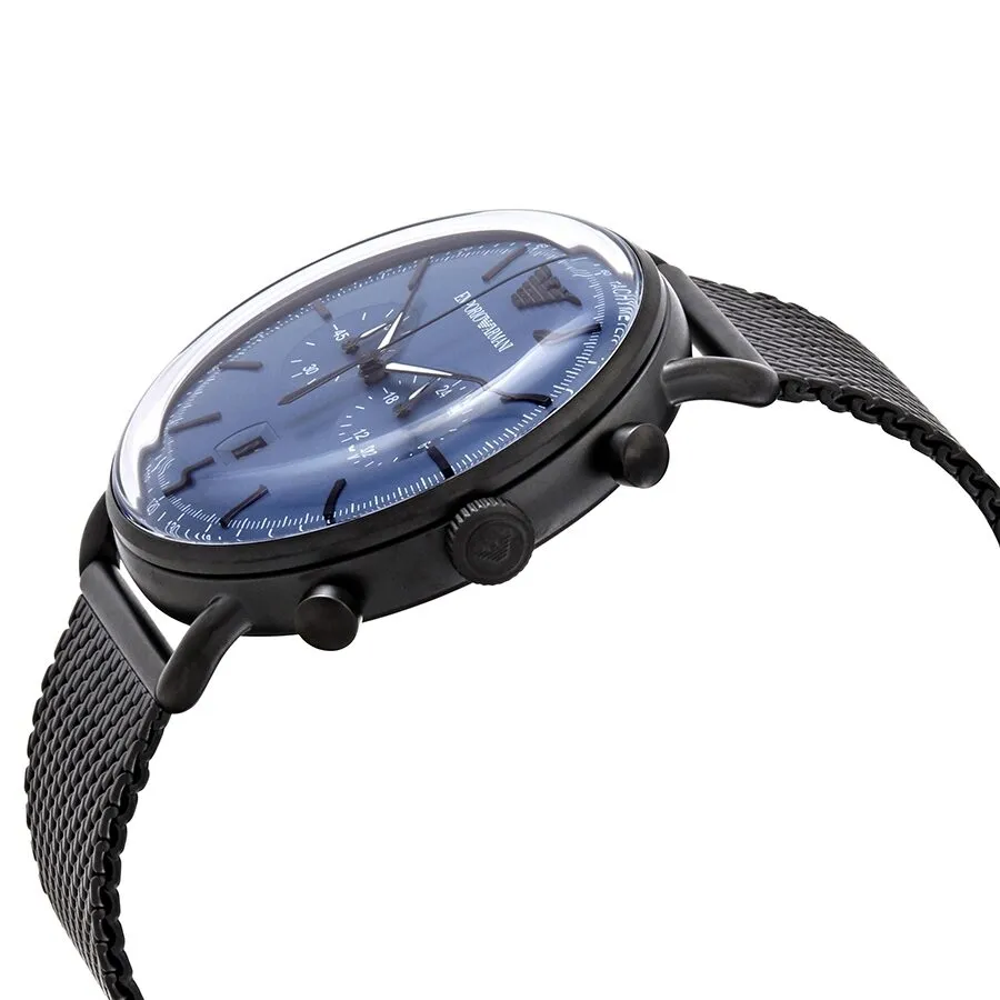 Emporio Armani Chronograph Quartz Blue Dial Men's Watch AR11201