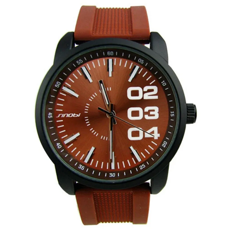 Famous Brand Male Quartz Watches Sport Men Silicone Watch Fashion Wristwatch Mens Military Watches Relogio Masculino