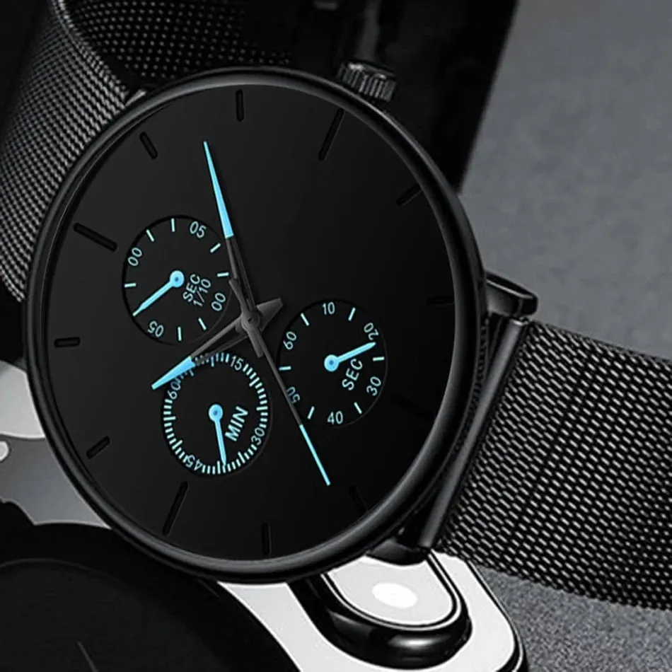 Fashion Business Watches For Men Top Brand Luxury Steel