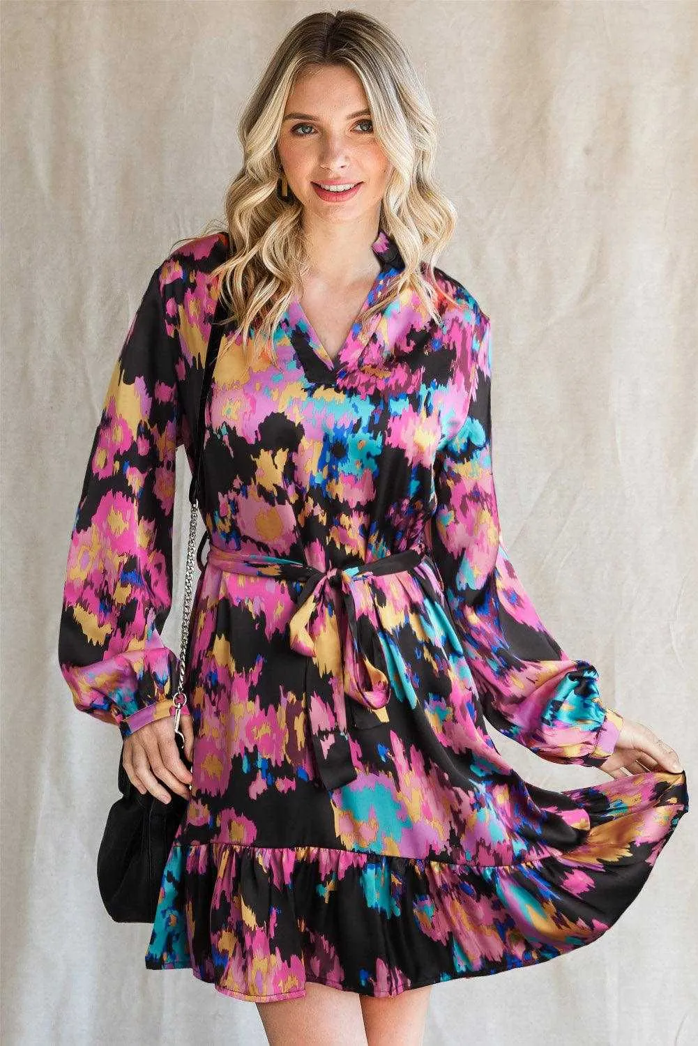 Flounce Hem Dress