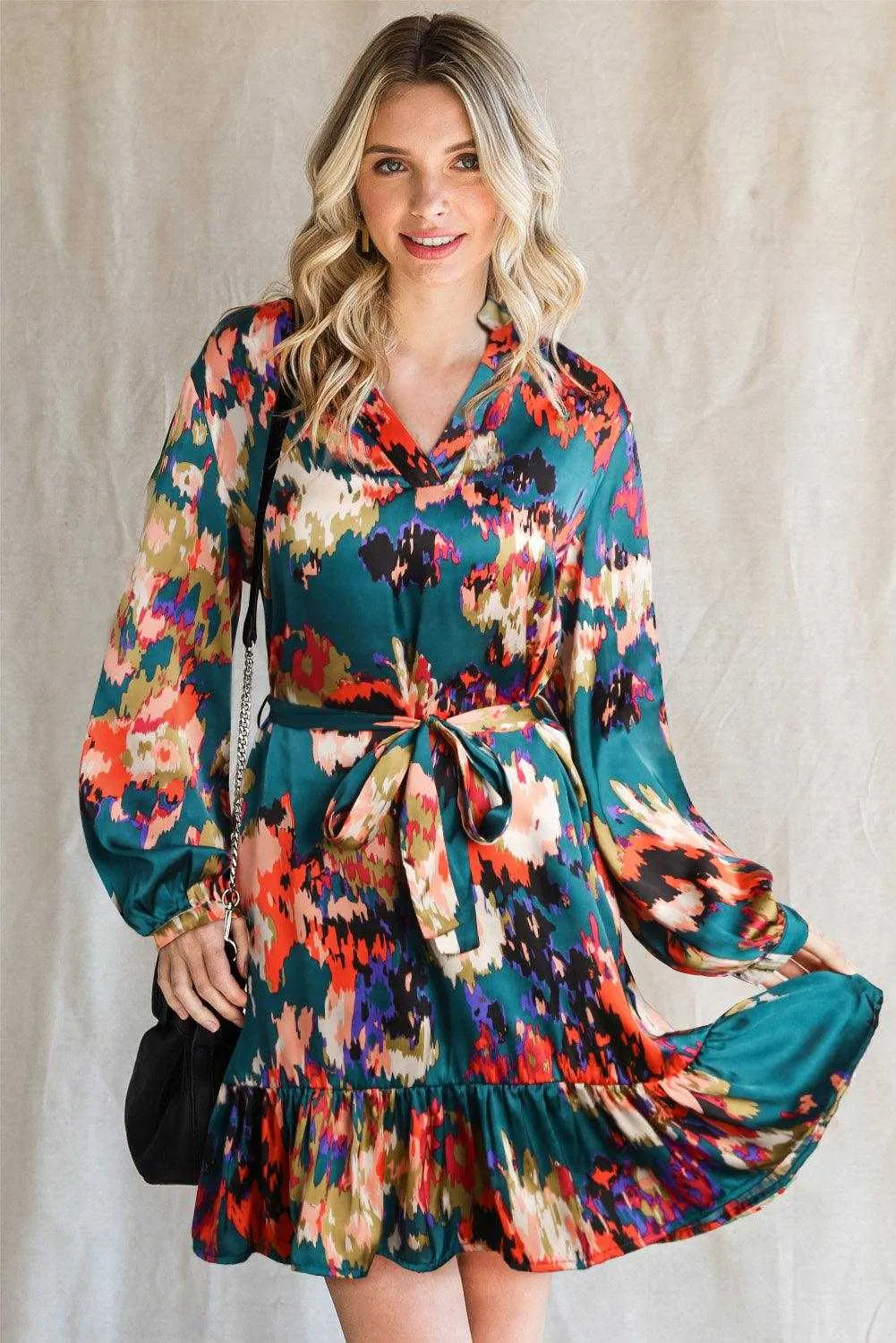 Flounce Hem Dress