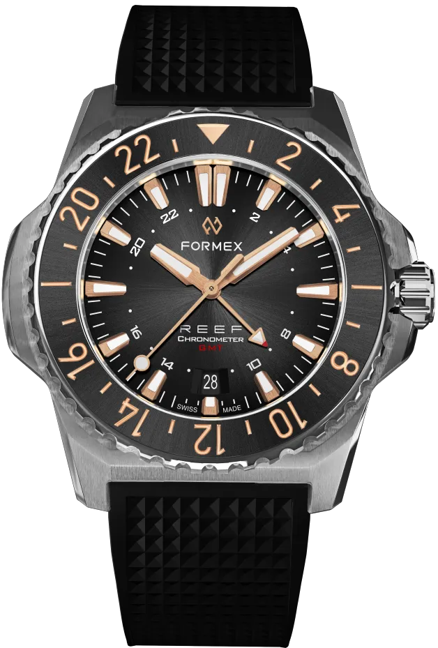 Formex REEF GMT Black and Gold Ceramic Bezel