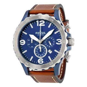 Fossil Nate Chronograph Navy Blue Dial Men's Watch JR1504