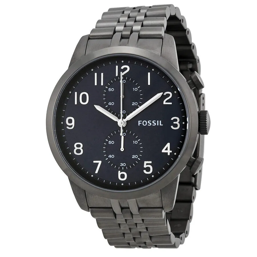 Fossil Townsman Smoke Chronograph Black Dial Smoke Ion-plated Men's Watch FS4894