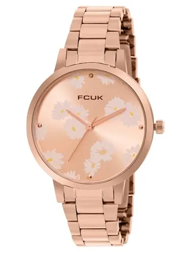 French Connection Analog Rose Gold Dial Women's Watch-FK00022A