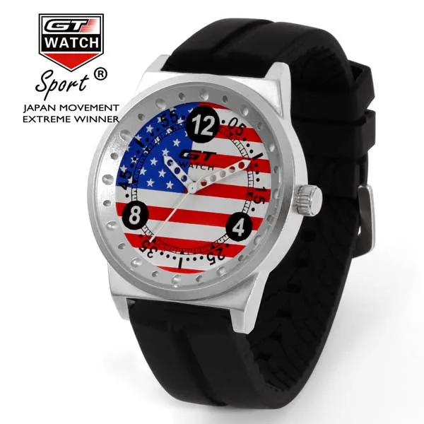 GT WATCH Union Jack Touring Car Racing Sports Men's Military Wristwatch Women Fashion British Style Campus Quartz Watch