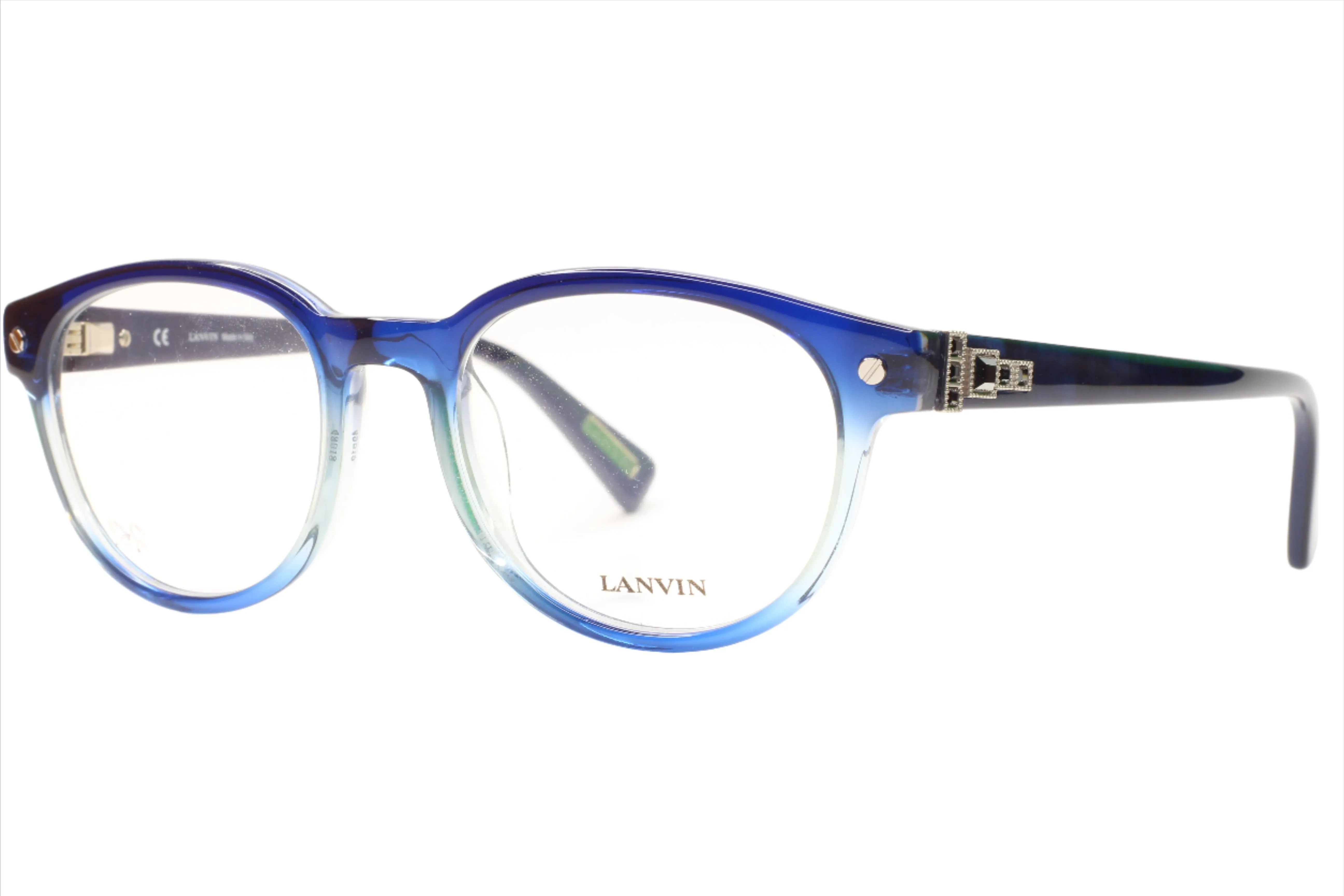 Lanvin VLN519S 0N91 Blue Fade Designer Italy Eyeglasses