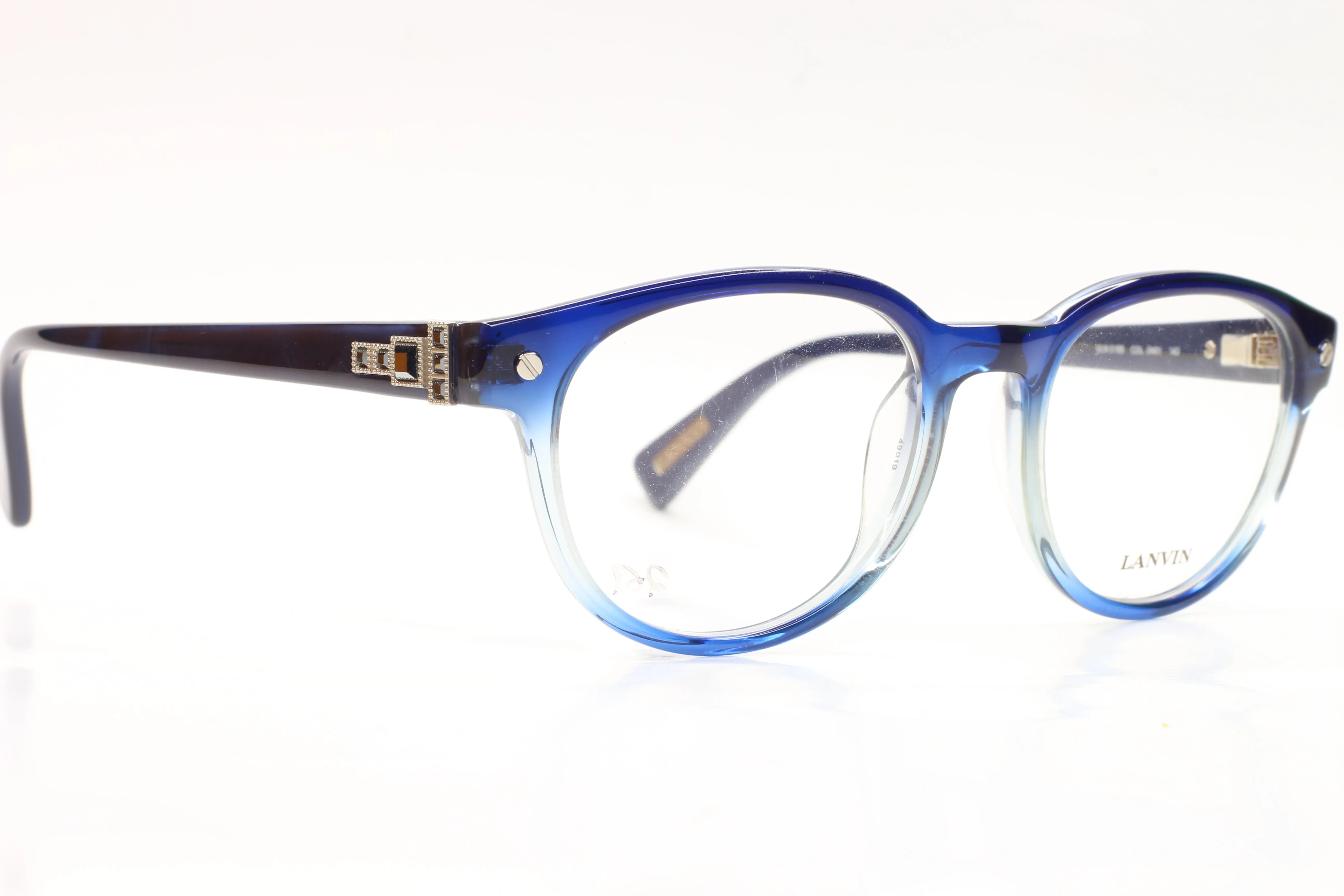 Lanvin VLN519S 0N91 Blue Fade Designer Italy Eyeglasses