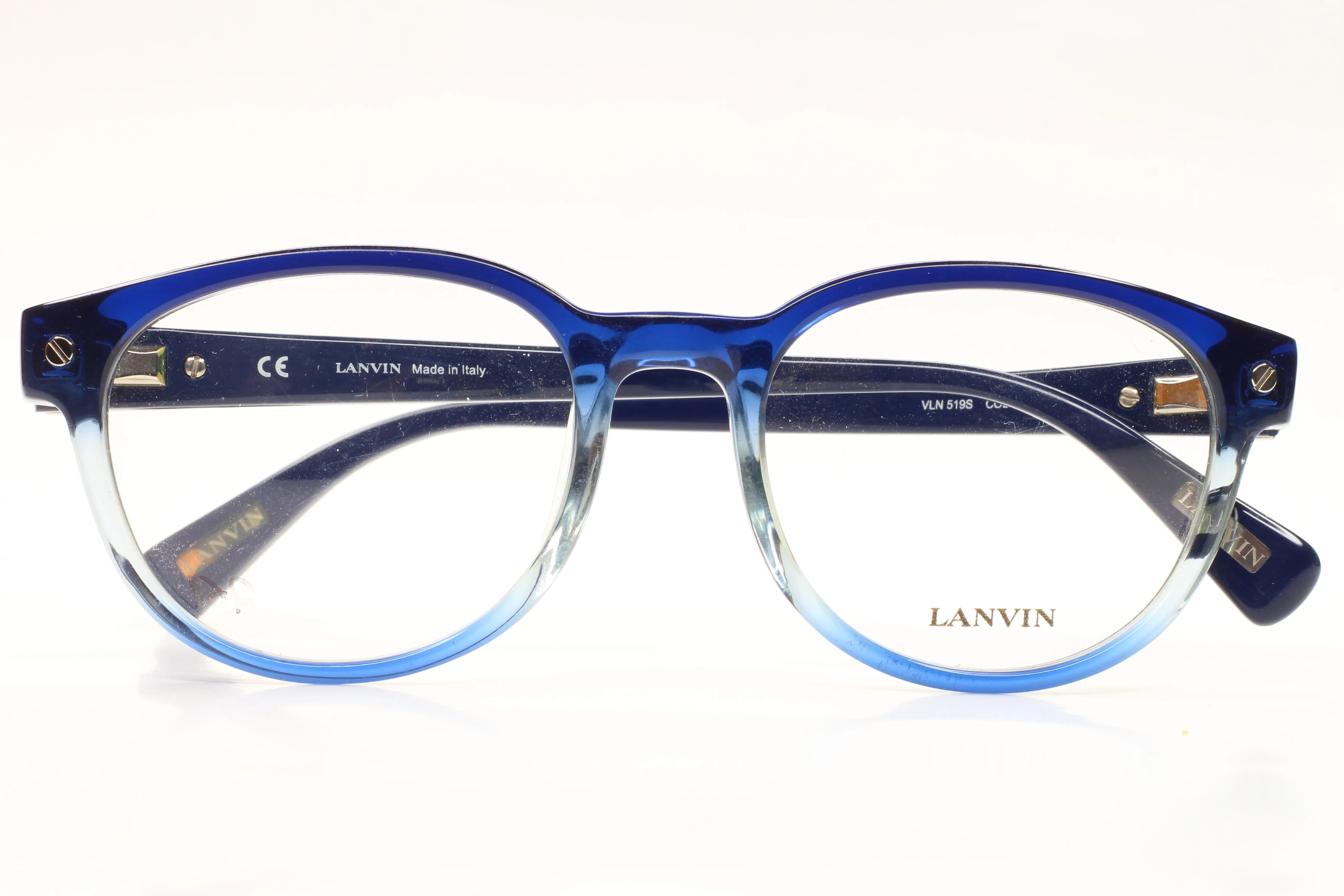 Lanvin VLN519S 0N91 Blue Fade Designer Italy Eyeglasses