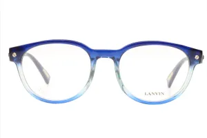 Lanvin VLN519S 0N91 Blue Fade Designer Italy Eyeglasses