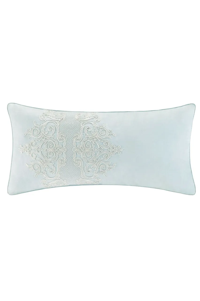 Mantones De Manila Oblong Embroidered Pillow