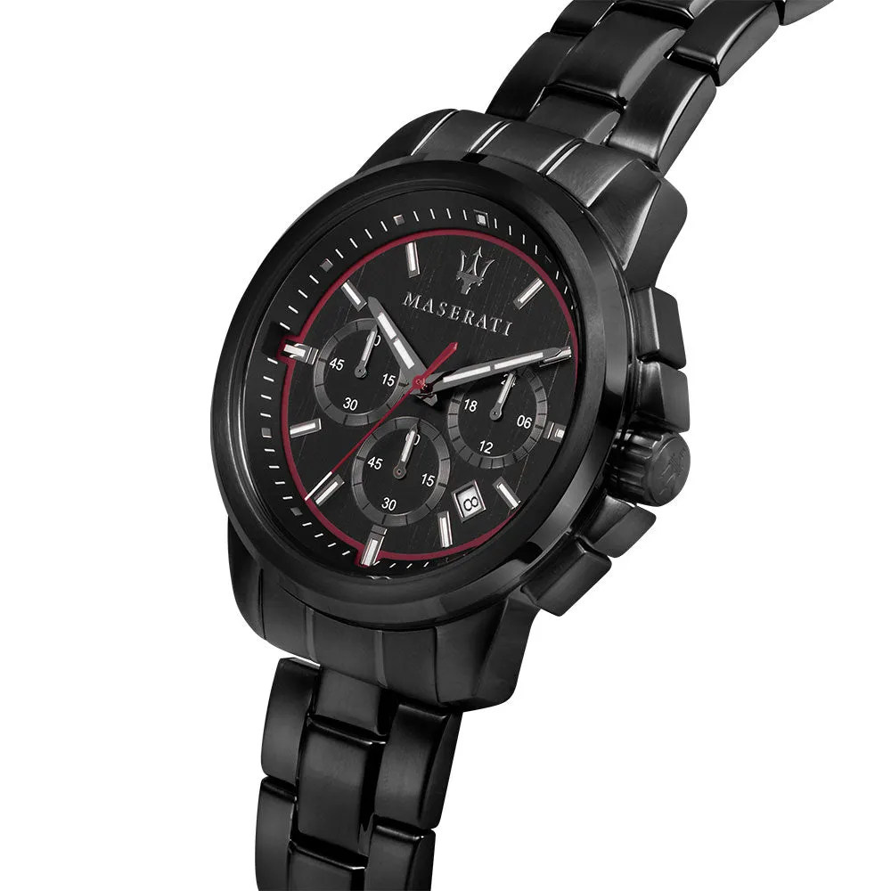 Maserati Successo 44mm Black Steel Men's Watch - R8873621014