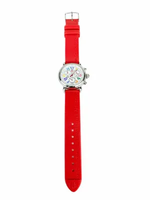 Michele Women's CSX Carousel Chronograph Watch Red   extra bands