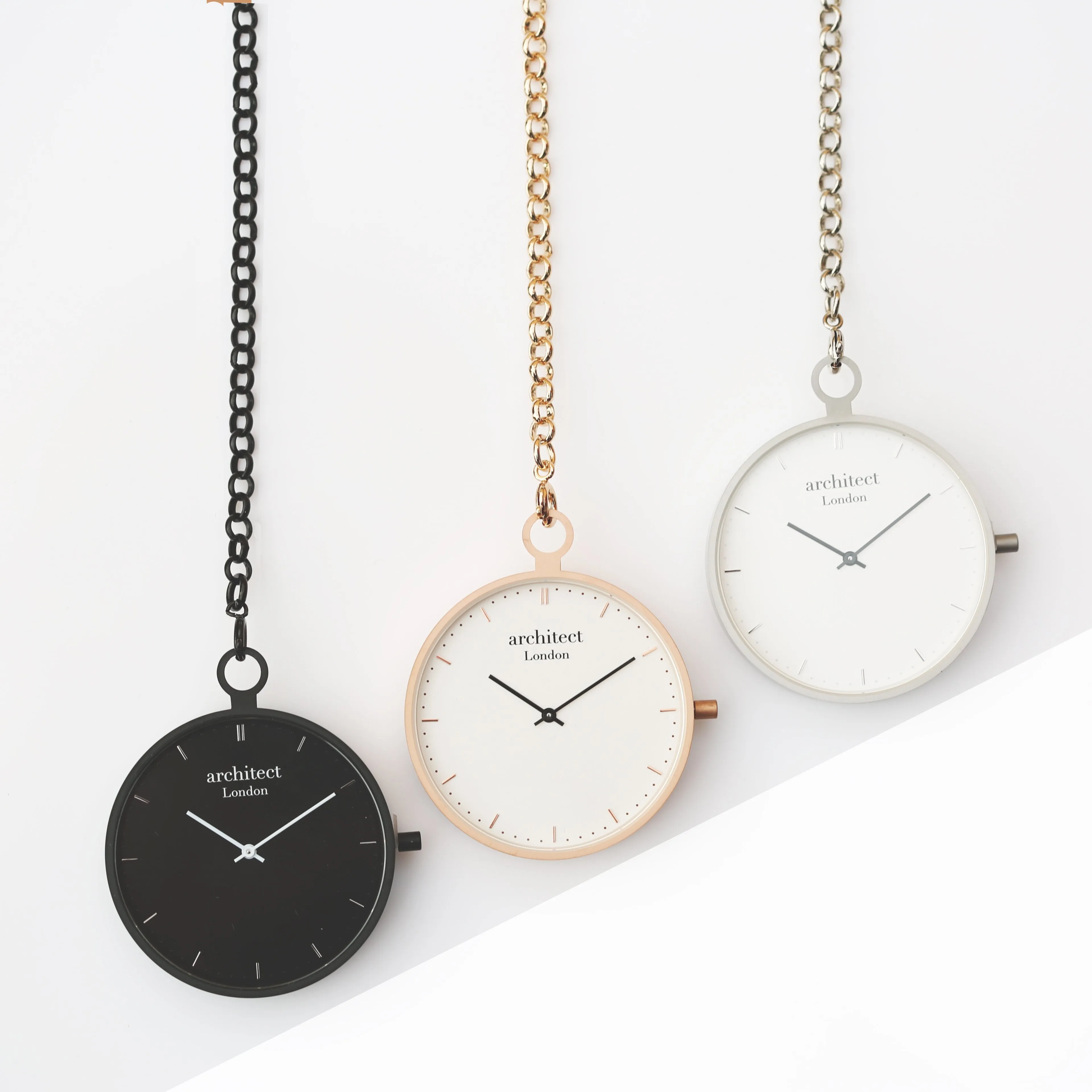 Modern Pocket Watch Silver - Handwriting Engraving