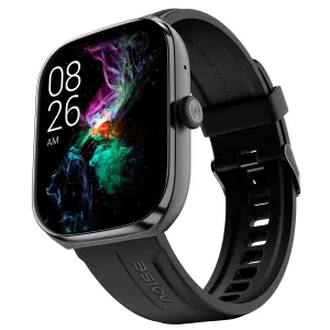 Noise ColorFit Ore with Largest-Ever 2.1" high Precision AMOLED Display, Bluetooth Calling, thinner and Lighter Metal Build, deep Data with NoiseFit App, 7 Days Battery Life (Jet Black)