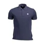 North Sails Blue Cotton Men Polo Shirt