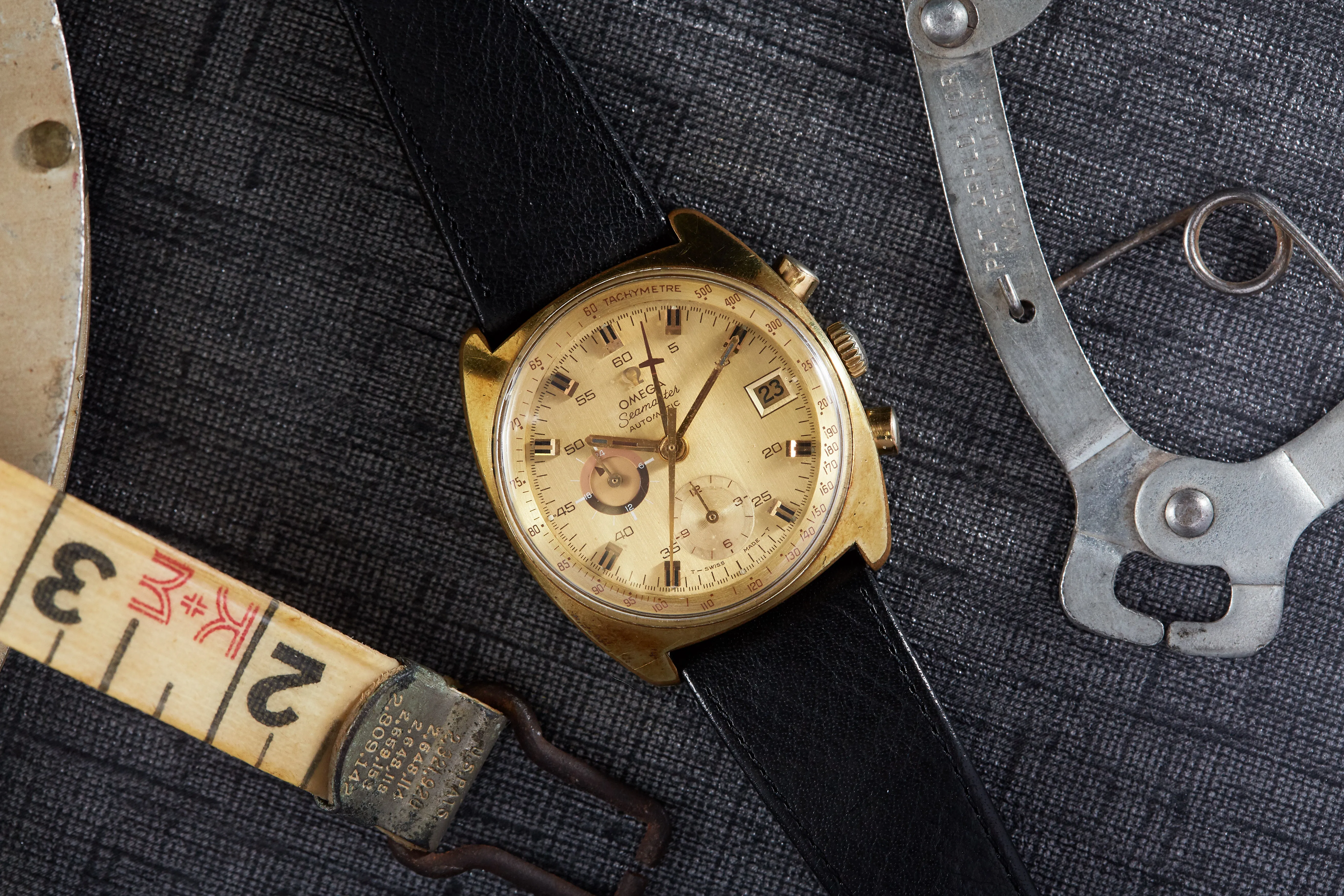 Omega Seamaster Chronograph Gold Plate