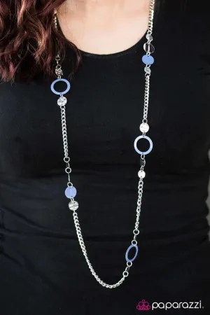 Paparazzi Necklace ~ Cant Fight The Moonlight - Blue